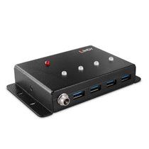 43374 hub de interfaz USB 3.2 Gen 1 (3.1 Gen 1) Type-B 5000 Mbit/s Negro