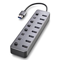 IHUB 8 USB 2.0 Type-A 5000 Mbit/s Gris