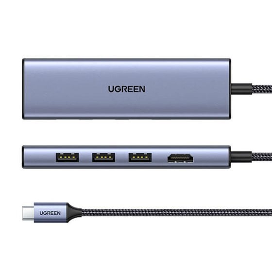 20956A hub de interfaz USB Tipo C 5000 Mbit/s Plata