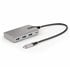 Hub Ladrón USB-C de 4 Puertos con Modo Alt de DP para USB-C y Salida de Vídeo de 4K 60Hz - 3x USB-A - 1x USB Tipo C - PD 100W - 