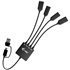 USB-C/USB-A Cable HUB 4 port (2x USB-C, 2x USB-A)