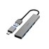 00200141 hub de interfaz USB 3.2 Gen 1 (3.1 Gen 1) Type-A 5000 Mbit/s Gris