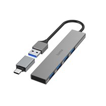 00200141 hub de interfaz USB 3.2 Gen 1 (3.1 Gen 1) Type-A 5000 Mbit/s Gris
