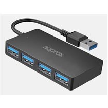 APPC49V2 hub de interfaz USB 3.2 Gen 1 (3.1 Gen 1) Type-A 5000 Mbit/s Negro