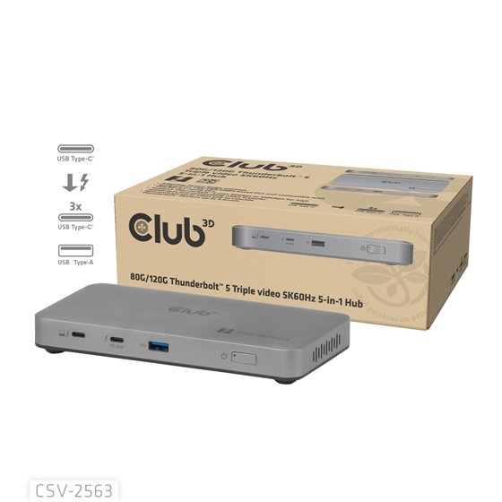 CSV-2563 hub de interfaz Thunderbolt 5 120000 Mbit/s Plata
