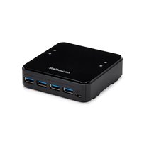 Switch Conmutador USB 3.0 (5Gbps) 4x4 para Compartir Dispositivos Periféricos