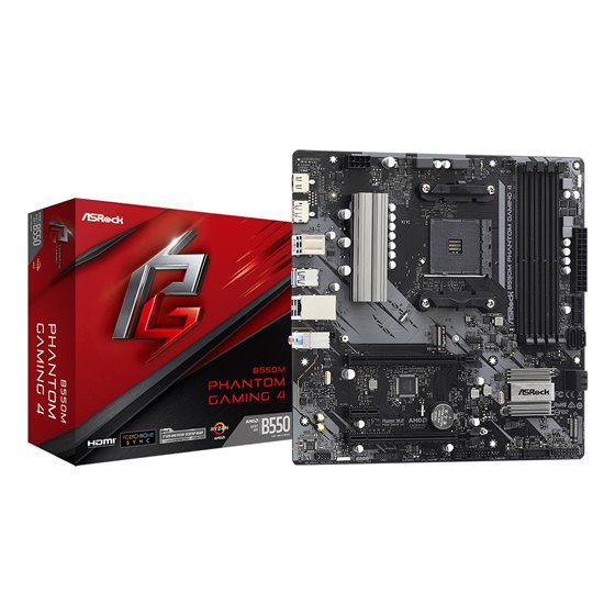 B550M Phantom Gaming 4 AMD B550 Zócalo AM4 micro ATX