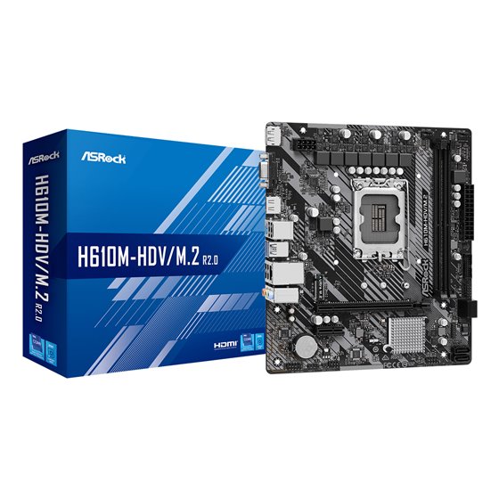 H610M-HDV/M.2 R2.0 Intel H610 LGA 1700 micro ATX