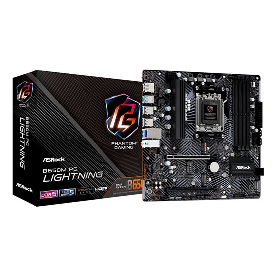 B650M PG Lightning AMD B650 Zócalo AM5 micro ATX