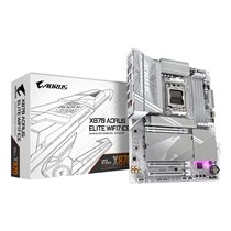 X870 AORUS ELITE WIFI7 ICE Placa Base - Compatible con CPUs AMD Ryzen 9000, 16+2+2 fases VRM digital, hasta 8200MHz DDR5 (OC), 3