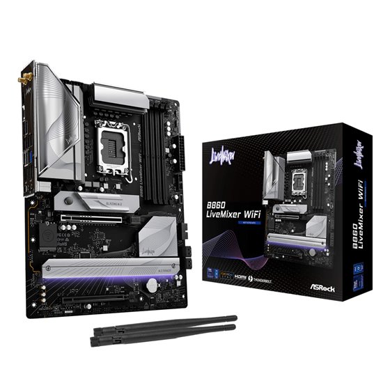 B860 LiveMixer WiFi Intel B860 LGA 1851 (Socket V1) ATX