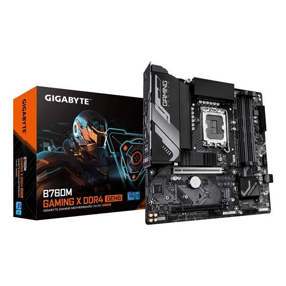 B760M GAMING X DDR4 GEN5 Placa Base – Compatible con procesadores Intel Core 14ª generación, VRM de 8+1+1 fases, hasta 3200 MHz 