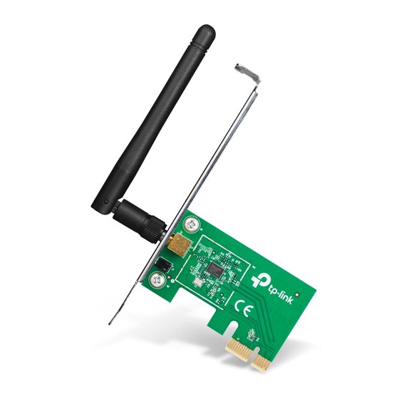 TL-WN781ND adaptador y tarjeta de red Interno WLAN 150 Mbit/s