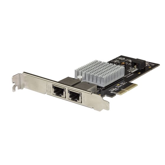 Tarjeta PCIe de Red con 2 Puertos 10G - NIC PCI Express 10GBASE-T & NBASE-T con Chipset Intel-X550AT 10/5/2,5/1GbE - Adaptador d
