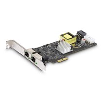 Tarjeta de Red Ethernet PCIe de 2 Puertos PoE de 2,5Gb - Tarjeta de Red NBASE-T - Adaptador LAN PCI Express - Intel I225-V Doble