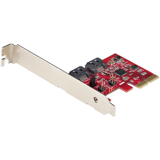 Tarjeta PCIe SATA - Tarjeta PCI Express Controladora de 2 Puertos SATA de 6Gbps - Perfil Completo o Bajo - Adaptador PCI Express
