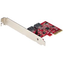 Tarjeta PCIe SATA - Tarjeta PCI Express Controladora de 2 Puertos SATA de 6Gbps - Perfil Completo o Bajo - Adaptador PCI Express