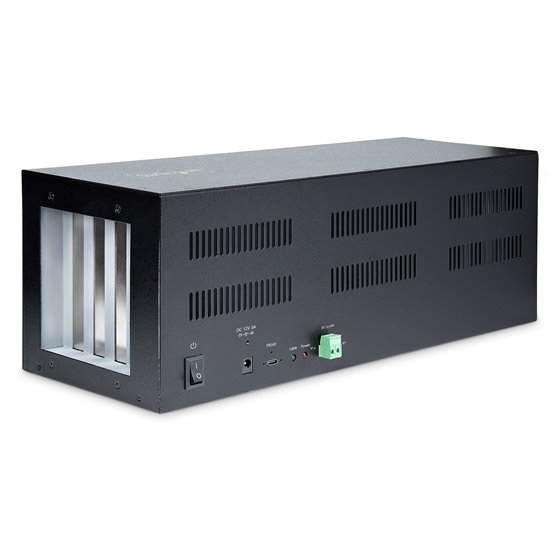 Caja Externa de Expansión PCIe x2 a 4 Ranuras PCI Express x1 - Riser Extensor de 4 Slots PCIe con Tarjeta Host PCIe x2 - PCIe 2.