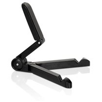 Portable Fold-up Stand Soporte pasivo Teléfono móvil/smartphone, Tablet/UMPC Negro