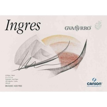 Bloc Encolado CANSON Ingres Din-A4+ 108 g. x20 Hojas