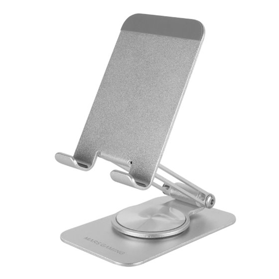 MA-RSS, Soporte Plegable para Smartphone, Rotación Dinámica 360º + Ajuste en Altura y Ángulo 180º, Soporte Teléfono Móvil Portát