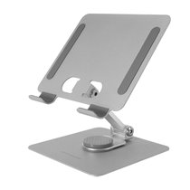 MA-RST, Soporte para Tablet y Convertibles 2en1 hasta 13", Giratorio 360º + Ajustable en Altura y Ángulo 180º, Soporte Tablet Pl