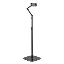 Soporte de suelo universal ajustable (3 pivotes) para tablet, Negro