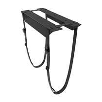 Soporte para CPU Debajo de Escritorio con Correa, Negro