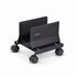 Carrito para Caja Torre de Ordenador - Carrito con Ruedas para CPU - Soporte Ajustable para CPU - de Acero - Carga de 21kg