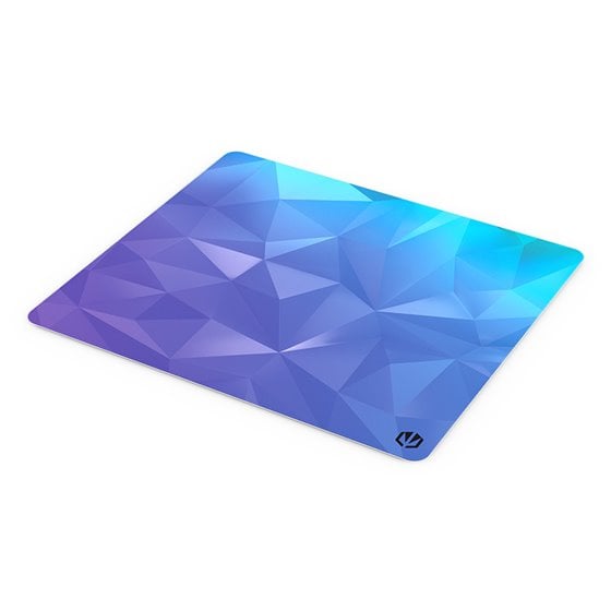 Crystal Blue L Alfombrilla de ratón para juegos Negro, Azul