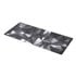 Crystal Black XL Alfombrilla de ratón para juegos Negro, Gris, Blanco