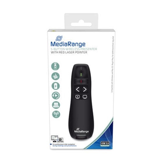 MROS220 apuntador inalámbricos RF Negro