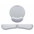 Pack Ergo Memoryflex – Conjunto de alfombrilla para ratón y reposamuñecas para teclado Plata