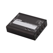 Extensor USB 2.0 por Cat 5 con hub de cuatro puertos (hasta 100 m)