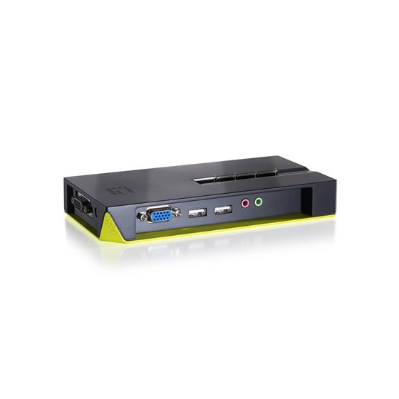Switch KVM de 4 puertos USB con Audio