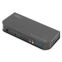 Conmutador KVM, 2 puertos, 4K60Hz, 2 DP in, 1 DP/HDMI out