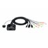 Switch KVM en formato cable híbrido DisplayPort de 2 puertos USB-C