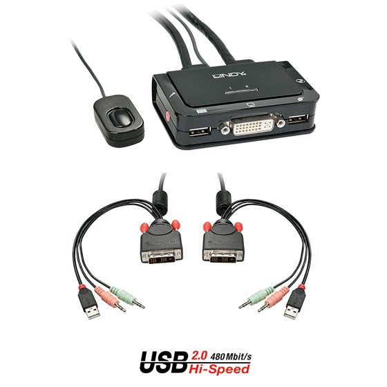 42341 interruptor KVM Negro