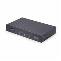 Switch KM/USB 4 Puertos con Conmutación por Ratón - Conmutador KM USB 3.0 de Teclado y Ratón para 4 Ordenadores - Comparte Perif