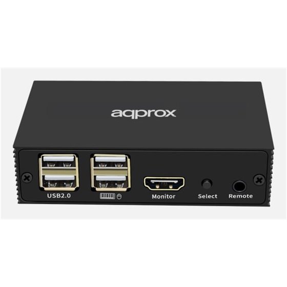 APPKVHDMI2PV2 interruptor KVM Negro