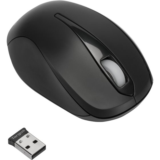 AMW060EU ratón Viajes Ambidextro RF inalámbrico Óptico 1600 DPI