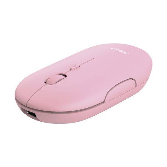 Puck ratón Oficina Ambidextro RF Wireless + Bluetooth Óptico 1600 DPI