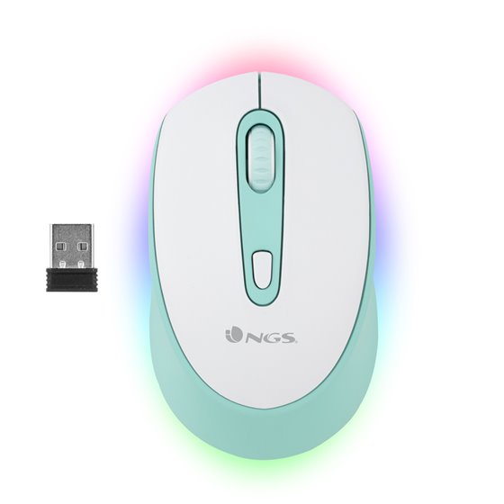 SMOG MINT-RB ratón Juego Ambidextro RF Wireless + Bluetooth Óptico 2400 DPI