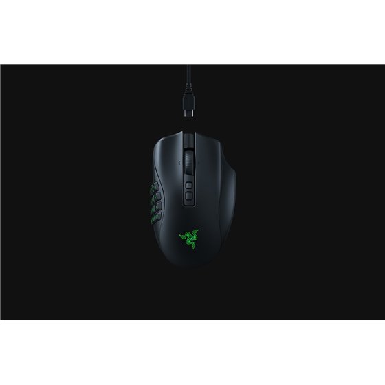 Naga V2 Pro ratón Juego mano derecha RF Wireless + Bluetooth + USB Type-C Óptico 30000 DPI