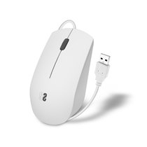 Ratón Business Silencioso con cable USB 1200 DPI Blanco