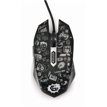 MUS-6B-GRAFIX-01 ratón Oficina mano derecha USB tipo A Óptico 3600 DPI