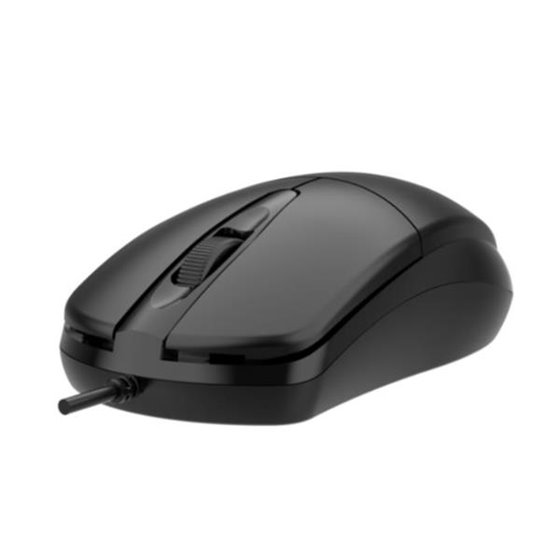 RATÓN USB CON CABLE, NEGRO - NILOX