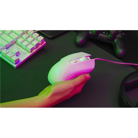 Kult Helium ratón Juego mano derecha USB tipo A Óptico 6400 DPI