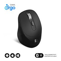 Ratón CURVE ERGO DUAL MOUSE BATTERY BLACK