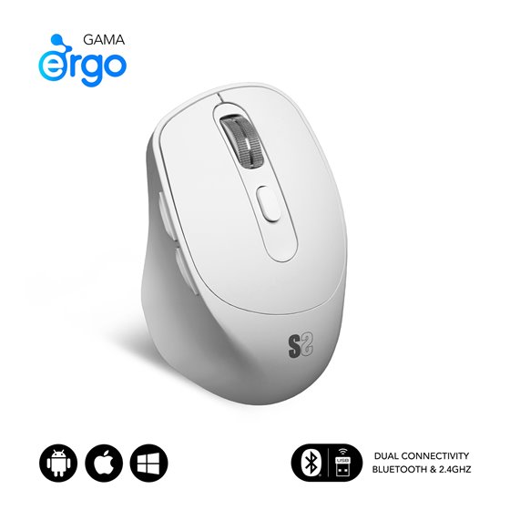 Ratón CURVE ERGO DUAL MOUSE BATTERY BLACK